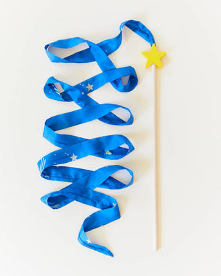 Star Silk & Wood Streamer - Wand for Pretend Play - Lindsey Paige