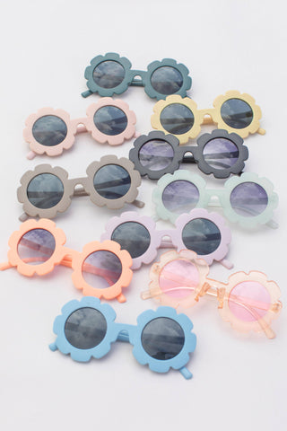 Kids Toddler Flower Sunglasses: Pastel Pink - Lindsey Paige