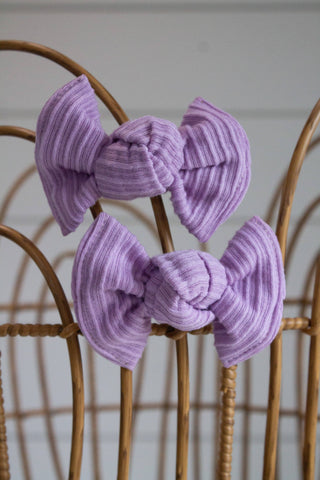 Purple Ribbed + Piggie Set  - Lindsey Paige
