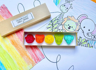 Jungle Animal Crayons Gift Box - Lindsey Paige