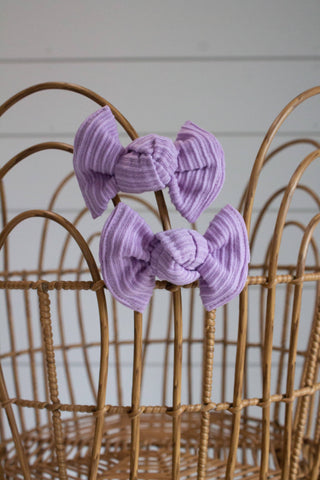 Purple Ribbed + Piggie Set  - Lindsey Paige