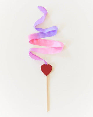 Mini Blossom Streamers - Silk & Wood Wand - Lindsey Paige