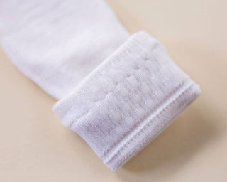 Comfort - White Lace Non-Slip Silicone Grip Baby Socks, Kids: 12 - 24M