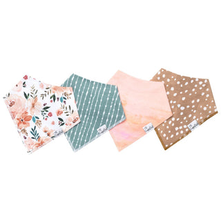 floral, teal, pink bandana set