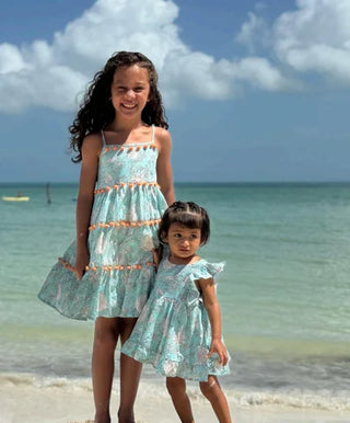 Blue Floral Dress| Isla Holbox