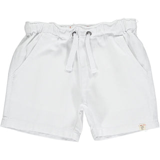 HUGO White Twill Boys Shorts - Lindsey Paige