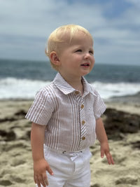 Helford Vintage Striped Baby Onesie