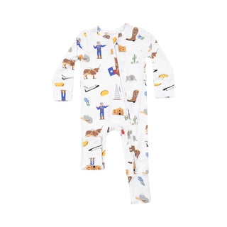 Texas zip romper