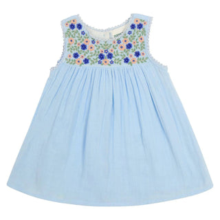 Blue Embroidered Dress | Isla Holbox - Lindsey Paige