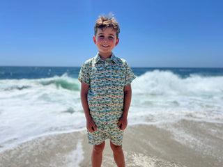 MAUI Blue Islands Printed Shirt - Lindsey Paige
