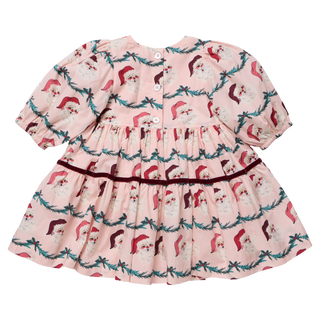 Pink Chicken Girls Maribelle Dress Santa Garland, alternate view