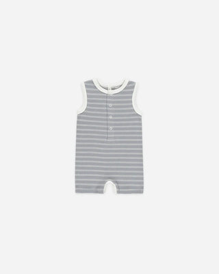 grey stripe romper