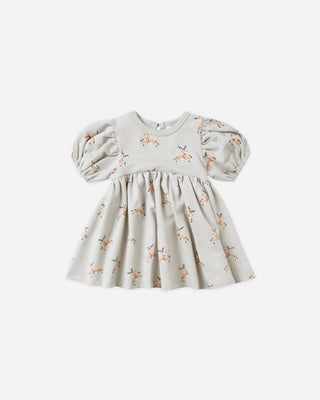 Reindeer on grey background dress