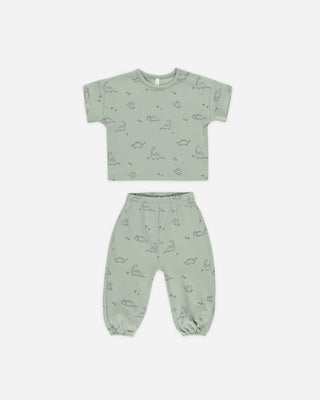 green dino set