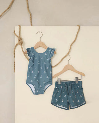 Scoop Back Onepiece || Anchors - Lindsey Paige