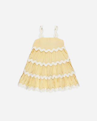 yellow ric rac dress