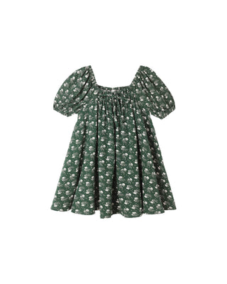Sabrina Mini Dress || Green Ditsy - Lindsey Paige