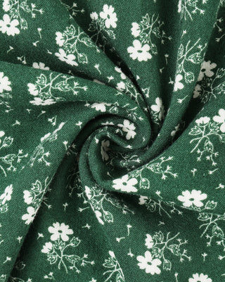 Sabrina Mini Dress || Green Ditsy - Lindsey Paige