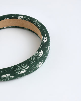 Padded Headband | Green Ditsy - Lindsey Paige