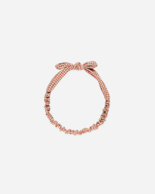orange plaid headband