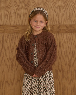 Bobble Cardigan || Brown - Lindsey Paige