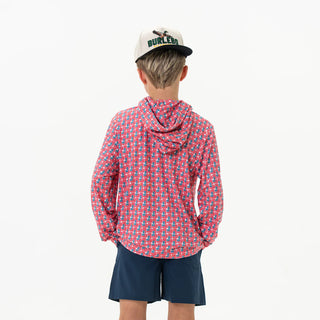 Youth Performance Hoodie - American Flag Print - Lindsey Paige