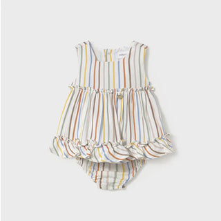 Mayoral Stripped Dress and Diaper Cover - Lindsey Paige