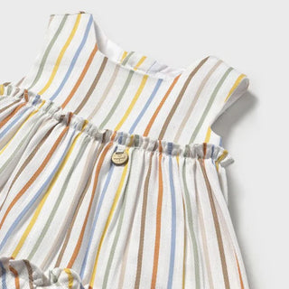 Mayoral Stripped Dress and Diaper Cover - Lindsey Paige