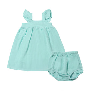 Shelby Dress in Aqua - Lindsey Paige