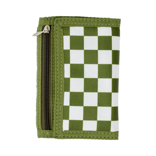 Checkered Boy Wallet: Green