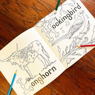 The World Famous Texas Alphabet Coloring Book