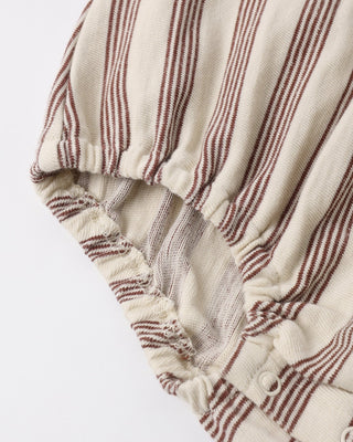 Ahoy Nautical Striped Baby Bubble Romper - Relaxed Vintage Fit - Lindsey Paige