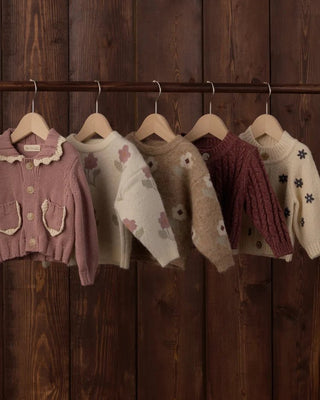 Aspen Sweater Ivory Flower - Lindsey Paige