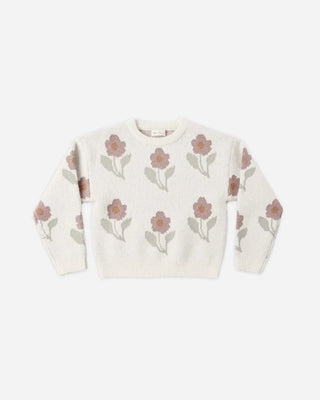 Aspen Sweater Ivory Flower - Lindsey Paige
