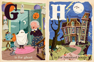B is for Boo: A Halloween Alphabet Board Book - Lindsey Paige