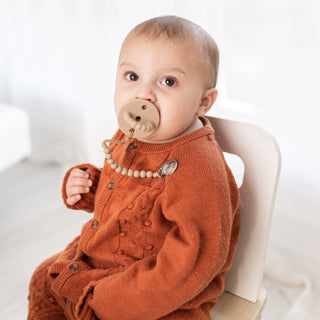 Cutie PAT Bulb (0-6m) Pacifier + Teether: Blue Clear