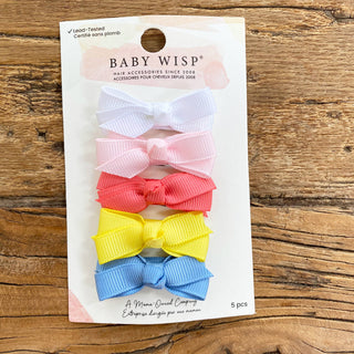 5 Chelsea Boutique Bows on Snap Clips- Sea La Vie