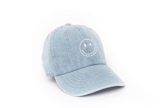 Denim Smiley Face Hat: Child (5Y-10Y) - Lindsey Paige