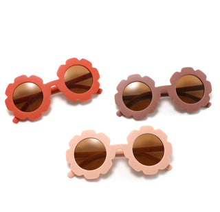 Baby and Toddler Flower Sunglasses: Coral - Lindsey Paige