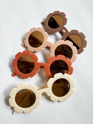 Baby and Toddler Flower Sunglasses: Coral - Lindsey Paige