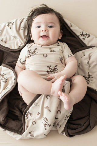 Baby Blanket in Classic Cowboy 1.0 - Lindsey Paige