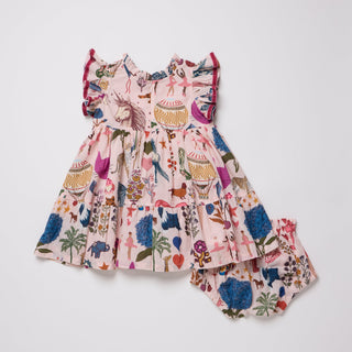Baby Girls Jennifer Dress Set – 20th Anniversary Print - Lindsey Paige