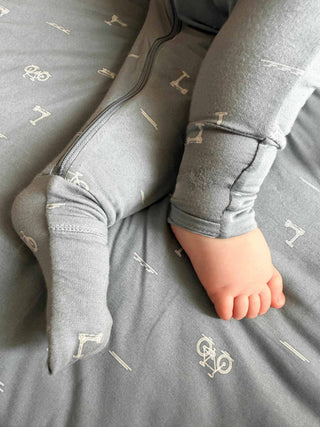 Bamboo Convertible Baby Pajamas - Dash - Lindsey Paige