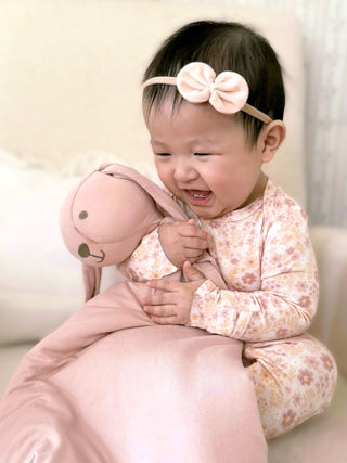 Bamboo Convertible Baby Pajamas - Sorbet - Lindsey Paige