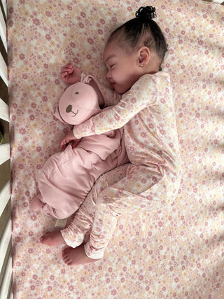 Bamboo Convertible Baby Pajamas - Sorbet - Lindsey Paige