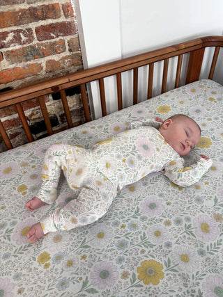 Bamboo Convertible Baby Pajamas - Wildflower - Lindsey Paige