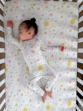 Bamboo Convertible Baby Pajamas - Wildflower - Lindsey Paige