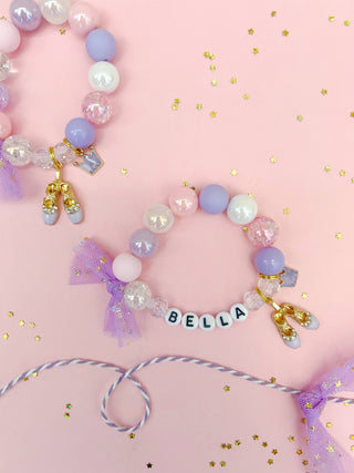 Tiny Dancer Ballet Shoes Charm Bracelet : Child 6”