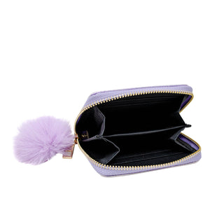Shiny Heart Patch Wallet: Hot Pink - Lindsey Paige