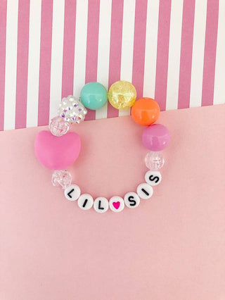 Big Sis/Lil Sis Silicone Heart Bracelet: Child 6” / Big Sis - Lindsey Paige